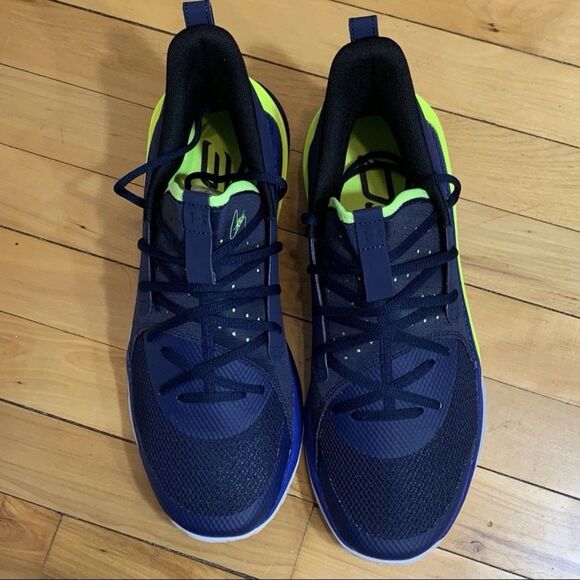 New Under Armour Men's Size 11 UA Curry 7 Royal Any Blue Grey Green Basketball - Picture 10 of 12